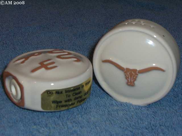 Frankoma ranch shakers glazed bone